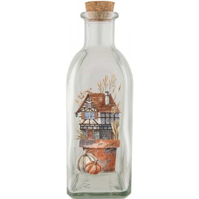 Skleněná lahvička 500 ml - Podzim – Hledejceny.cz
