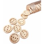 Knoflík dřevěný HANDMADE WITH LOVE 15mm – Hledejceny.cz