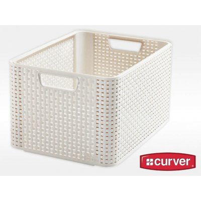 CURVER STYLE L úložný box 43,6 x 22,8 x 32,6 cm krémový 03616-885 – Zboží Mobilmania