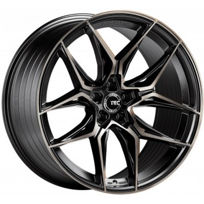 Tec GT9 8x19 5x114.3 ET48 black matt polished shadow edition – Hledejceny.cz