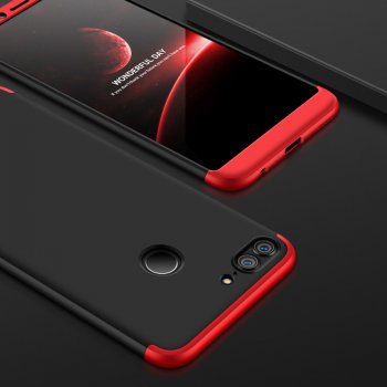 Pouzdro Beweare 360 oboustranné Honor 9 Lite - červenočerné