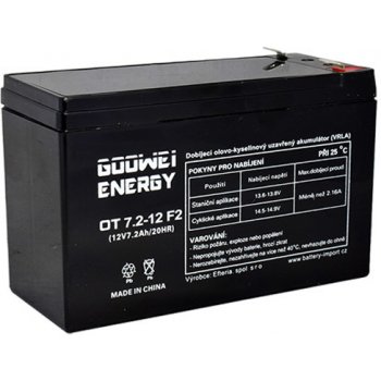 GOOWEI ENERGY OT7.2-12 F2 7.2Ah 12V