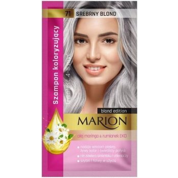 Marion Hair Color Shampoo 71 Srebrny Blond barevný tónovací šampon stříbrná blond 40 ml