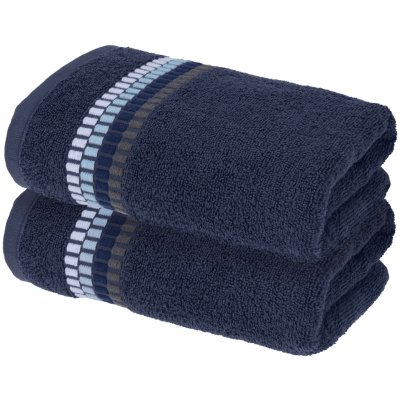 Livarno froté ručník 50 x 100 cm 2 ks tmavě modrá – Sleviste.cz