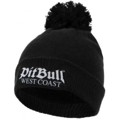 PitBull West Coast zimní pletená čepice s bambulí One Tone Old Logo černá – Hledejceny.cz