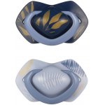 Canpol babies dudlík silikon symetrický Light touch Gold 2ks modrá – Zboží Dáma