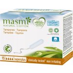 Masmi tampony Super Plus z organické bavlny 15 ks – Sleviste.cz
