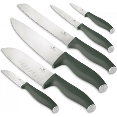 Sada nožů nerez 6 ks Matte Green Collection – Zbozi.Blesk.cz