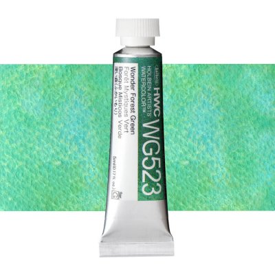 Holbein Granulating akvarelová barva 5 ml Wonder Forest Green – Sleviste.cz