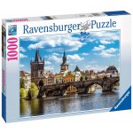 Ravensburger Praha: Pohled na Karlův most 1000 dílků – Zboží Dáma