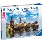 Ravensburger Praha: Pohled na Karlův most 1000 dílků – Zboží Mobilmania