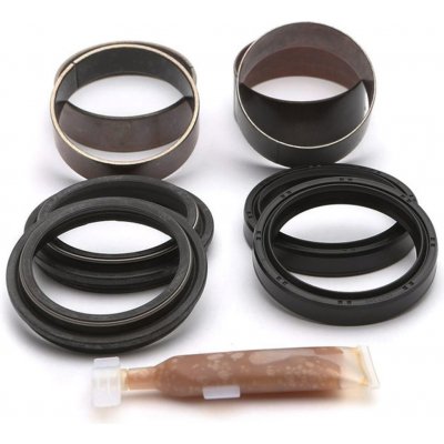 KYB opravná sada tlumiče přední WHITE POWER 48mm (ALL WHITE POWER) (těsnění prachové 2 kusy, olej 2 kusy, kluzná ložiska 4 kusy, mazivo) (SERVICE KIT) WP – Sleviste.cz