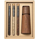 .pepper..field Sada zkumavek s Kampotským pepřem se skandinávským mlýnkem dárková sada v krabičce 3 x 10 g – Zboží Dáma