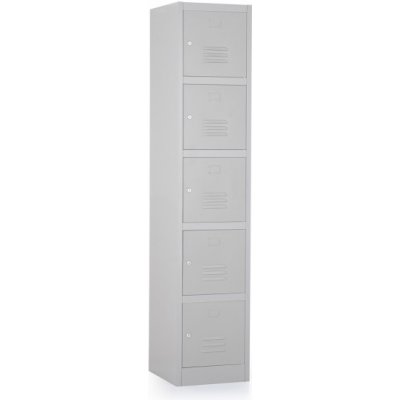 Rauman ral 7035 5 boxů 38 x 45 x 185 cm cylindrický zámek šedá – Zboží Mobilmania