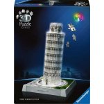 RAVENSBURGER 3D puzzle Iconics: Svítící Šikmá věž v Pise (Noční edice) 216 ks – Sleviste.cz