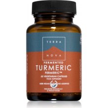 Terranova Health Fermentovaná kurkuma bylinné kapsle pro podporu imunity, snížení míry únavy a vyčerpání 50 kapslí