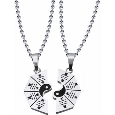 Impress Jewelry Ocelové přívěsky pro dva Jin Jang Osm Trigramů 170629105356
