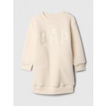 GAP Baby sherpa mikinové šaty s logem Béžová – Sleviste.cz