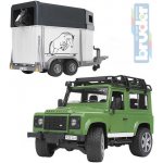 Bruder 2592 Auto Land Rover přepravní s koněm – Zboží Dáma
