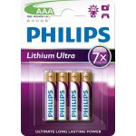 Philips Ultra Lithium AAA 4ks FR03LB4A/10 – Zboží Mobilmania