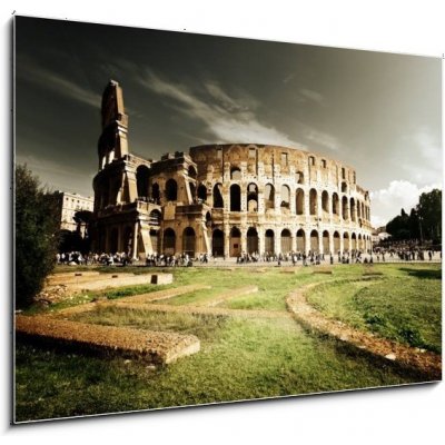 Obraz 1D - 100 x 70 cm - Colosseum in Rome, Italy Koloseum v Římě, Itálie – Zbozi.Blesk.cz