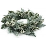 Aga Vánoční věnec Bílý 50 cm – Hledejceny.cz