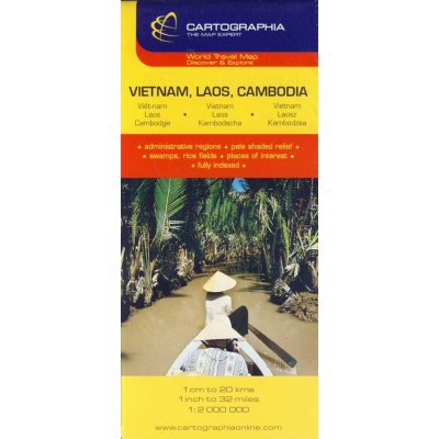 Vietnam Laos Cambodia 1:2 mil.