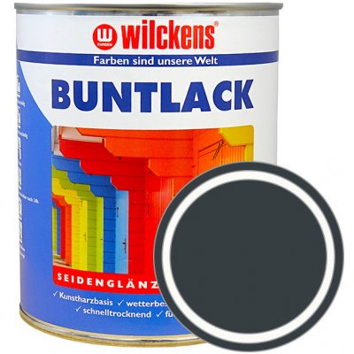 Wilckens Německá syntetická vrchní barva pololesk Buntlack Seidenglaenzend 750 ml RAL 7016 - antracitová šedá – Zbozi.Blesk.cz