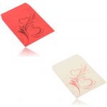 Šperky Eshop Dárková obálka z matného papíru motiv srdíčkového ornamentu Y16.05 Bílá – Zboží Dáma