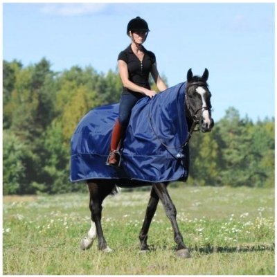 Bucas Nepromokavá jezdecká deka Rain Protector navy – Hledejceny.cz