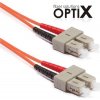 síťový kabel Opticord 1156 LC/UPC-SC/UPC Optický patch, 50/125, 15m
