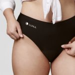 LUNA+ menstruační kalhotky černá XS – Zboží Mobilmania