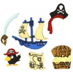 Pro Háčkování Knoflík exclusive - piráti 6 ks – Zboží Dáma