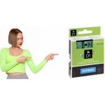 Dymo 45019 černý tisk/zelený podklad, 7m, 12mm – Zbozi.Blesk.cz