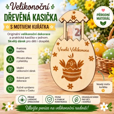 Velikonoční krabička na peníze vajíčko 1 – Hledejceny.cz