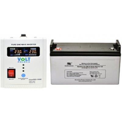 VSelektro záložní zdroj 700W sinusPRO-1000E + AKU 120Ah – Zboží Živě