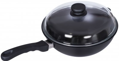 AMT Gastroguss Indukční wok titanový 28 x 9 cm