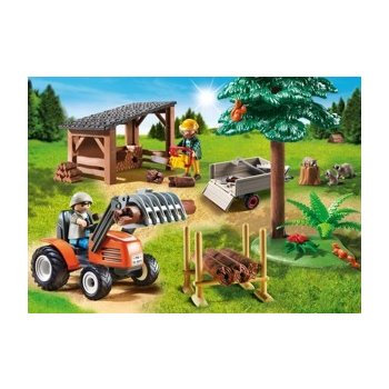 Playmobil 6814 Dřevorubec s Traktorem