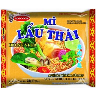 Vina Acecook Lau Thai instantní polévka kuřecí 80 g – Sleviste.cz