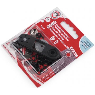 KOH-I-NOOR Průchodky s podložkou 8 mm černý lak – Zboží Dáma