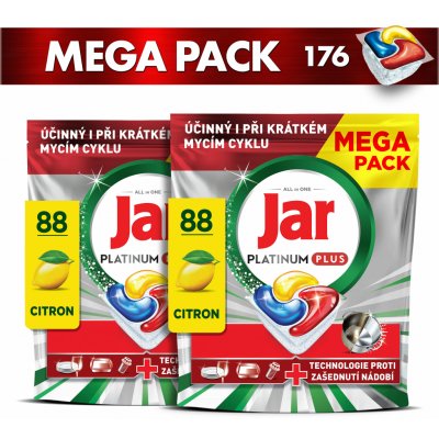 Jar Platinum Plus kapsle do myčky Lemon 2 x 88 ks – Hledejceny.cz