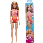 Mattel Barbie v růžových plavkách s palmovým vzorem HPV19 – Zboží Mobilmania