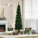 HOMCOM Umělý vánoční stromek 190 cm | zelený – Hledejceny.cz