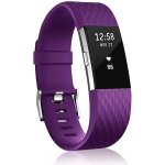 BStrap Silicone Diamond pro Fitbit Charge 2 purple, velikost L STRFB0275