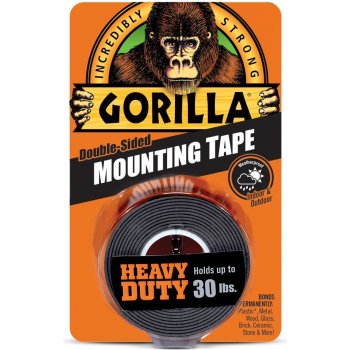 Gorilla Glue Heavy Duty Mounting Tape Obustranná lepící páska 25,4 mm x 1,52 m černá