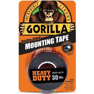 Gorilla Glue Heavy Duty Mounting Tape Obustranná lepící páska 25,4 mm x 1,52 m černá