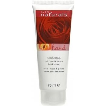 Avon Naturals Red rose & peach krém na ruce 75 ml