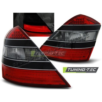 Mercedes W221 S-klasa 2005-09 zadní lampy red smoke black LED – Hledejceny.cz