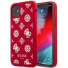 Pouzdro a kryt na mobilní telefon Apple Guess iPhone 12 Pro Max red hard case Peony Collection