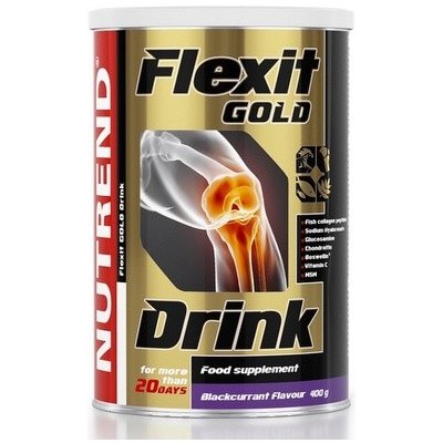 Nutrend Flexit Gold Drink 400 g černý rybíz + Nutrend Flexit Gold Gel 100 ml